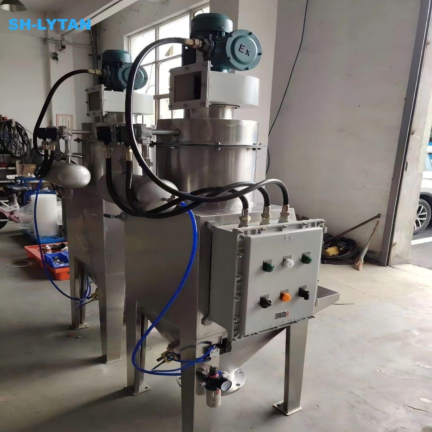 Feeding Machine Station Unpacking Large Bags Avoid Dust Flying Reduce Manual Labor of Operators Closed-type Semi-automatic Door